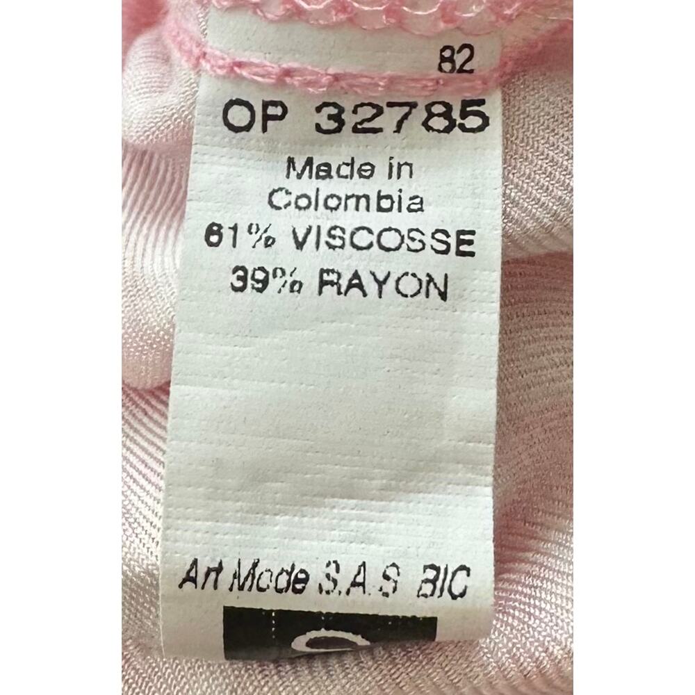 Maaji Nicole Palm Print Lace-Up Maxi Dress Pink Tassel Tiered Size S - Picture 12 of 12